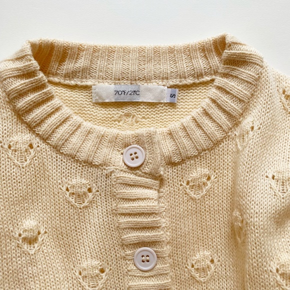 70/21 Hollow Out Cardigan Size S - Picture 7 of 8
